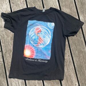 World balance and harmony graphic tee shirt